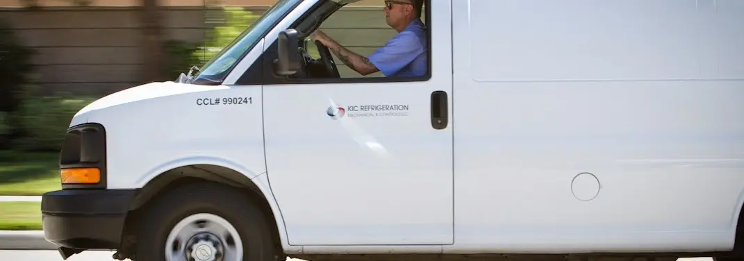 KIC Refrigeration service vehicle serving Buffalo area